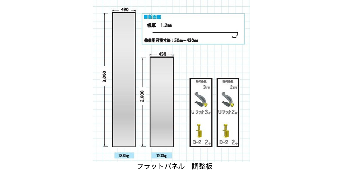 フラットパネル(ガルバリウム)