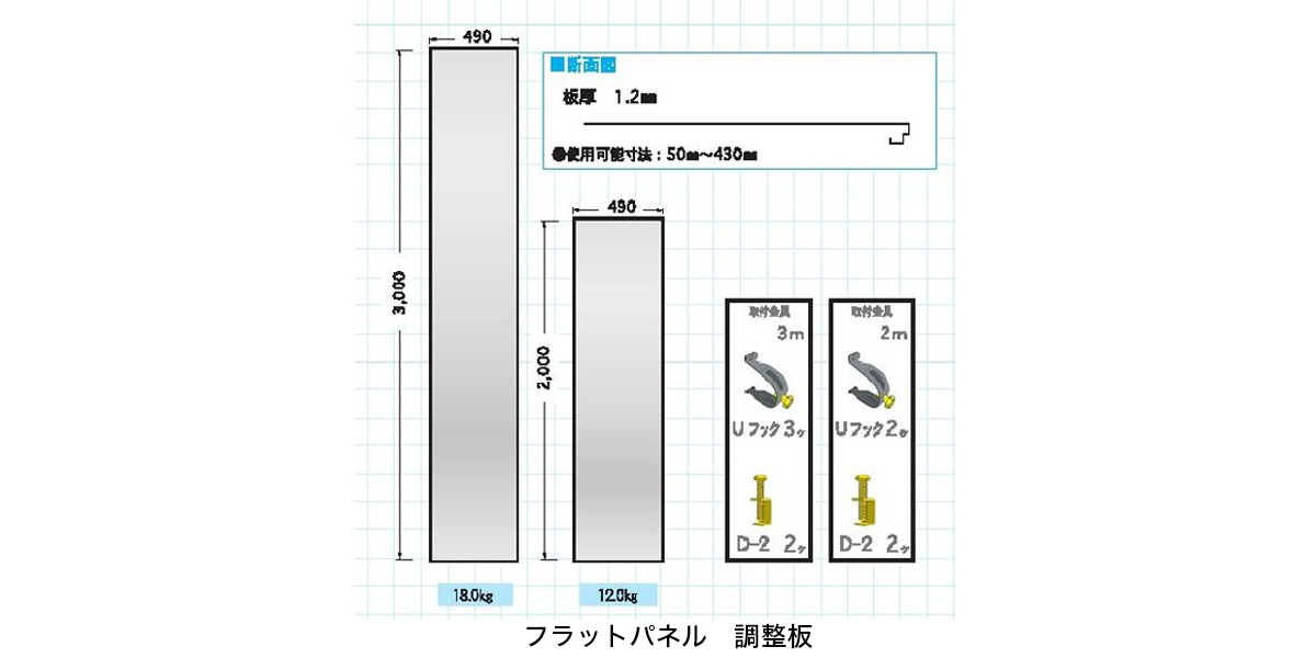 フラットパネル（ガルバリウム）