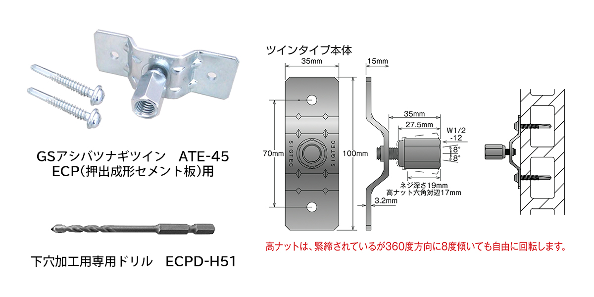 壁つなぎ用アンカー（その他）